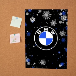 Постер Новогодний БМВ новый год BMW - фото 2