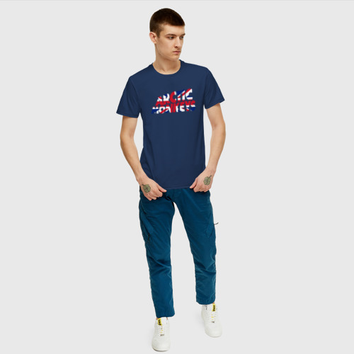 Мужская футболка хлопок Arctic Monkeys!, цвет темно-синий - фото 5