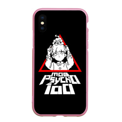 Чехол для iPhone XS Max матовый Mob Psycho 100 Кагеяма и Ямочки