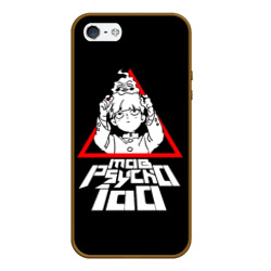 Чехол для iPhone 5/5S матовый Mob Psycho 100 Кагеяма и Ямочки