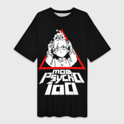 Платье-футболка 3D Mob Psycho 100 Кагеяма и Ямочки