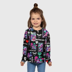 Детский лонгслив 3D Deltarune pattern art Герои Дельтарун - фото 2