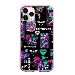 Чехол для iPhone 11 Pro Max матовый Deltarune pattern art Герои Дельтарун