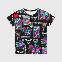 Детская футболка 3D Deltarune pattern art Герои Дельтарун