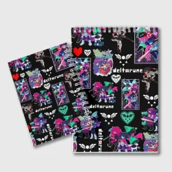 Блокнот Deltarune pattern art Герои Дельтарун - фото 2