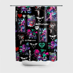 Штора 3D для ванной Deltarune pattern art Герои Дельтарун