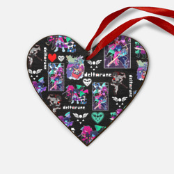 Деревянная игрушка Сердце Deltarune pattern art Герои Дельтарун