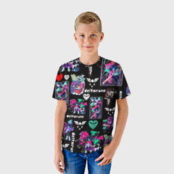 Детская футболка 3D Deltarune pattern art Герои Дельтарун - фото 2