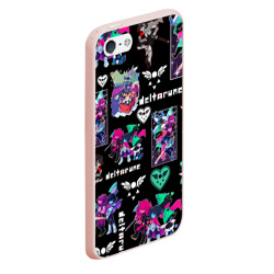 Чехол для iPhone 5/5S матовый Deltarune pattern art Герои Дельтарун - фото 2