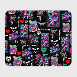 Прямоугольный коврик для мышки Deltarune pattern art Герои Дельтарун