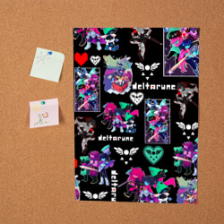 Постер Deltarune pattern art Герои Дельтарун - фото 2