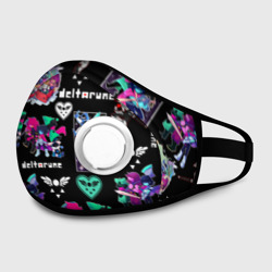 Маска из неопрена Deltarune pattern art Герои Дельтарун