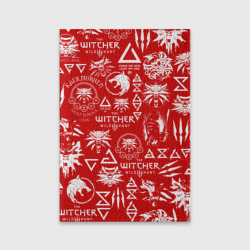 Обложка для паспорта матовая кожа The Witcher logobombing логотипы Ведьмака