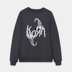 Мужской свитшот oversize без начеса хлопок Korn КоРн