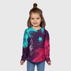 Детский лонгслив 3D Stray + Огонь - фото 2