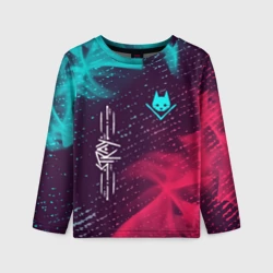 Детский лонгслив 3D Stray + Огонь