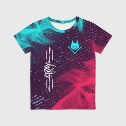 Детская футболка 3D Stray + Огонь