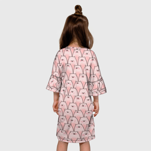 Детское платье 3D Пухлые хрюни, цвет 3D печать - фото 5
