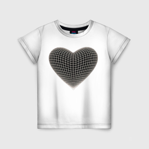 Детская футболка 3D HEART PRINT, цвет 3D печать