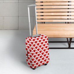Чехол для чемодана 3D Сердечки - любовь - фото 2
