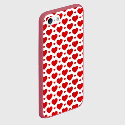 Чехол для iPhone 5/5S матовый Сердечки - любовь - фото 2