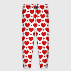 Женские брюки 3D Сердечки - любовь
