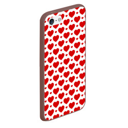 Чехол для iPhone 5/5S матовый Сердечки - любовь - фото 2
