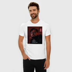 Мужская футболка хлопок Slim Не смотрите наверх Леонардо ДиКаприо - фото 2