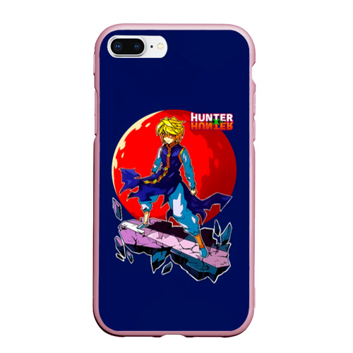 Чехол для iPhone 7Plus/8 Plus матовый Hunter x Hunter - Kurapika, цвет розовый