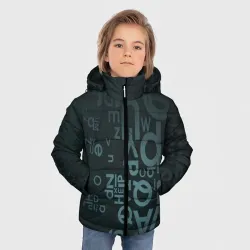 Зимняя куртка для мальчиков 3D Хаотичные мысли гения - фото 2