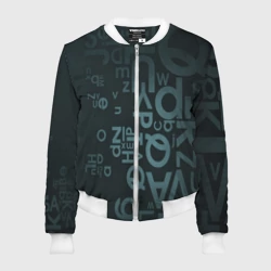 Женский бомбер 3D Хаотичные мысли гения