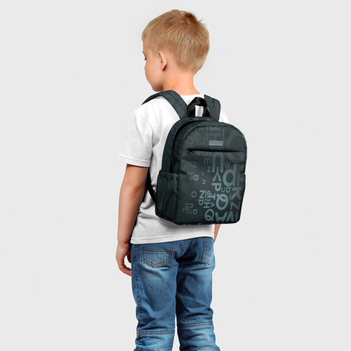 Детский рюкзак 3D с принтом Хаотичные мысли гения, фото на моделе #1