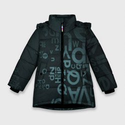 Зимняя куртка для девочек 3D Хаотичные мысли гения