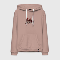 Мужская толстовка хлопок London. Dark red design