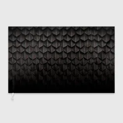 Флаг 3D Чешуя Дракона black edition