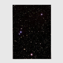 Постер Ночное звездное небо