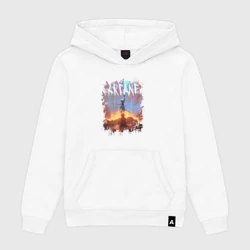 Мужская толстовка хлопок Jinx here was Arcane league of Legends Джинкс