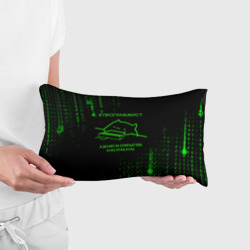 Подушка 3D антистресс Кот-программист и бинарный код - фото 2