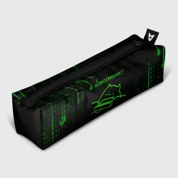 Пенал школьный 3D Кот-программист и бинарный код
