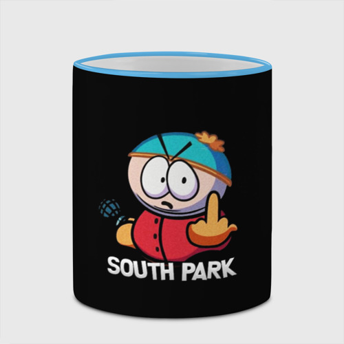 Кружка с полной запечаткой Южный Парк Эрик South Park, цвет Кант небесно-голубой - фото 4