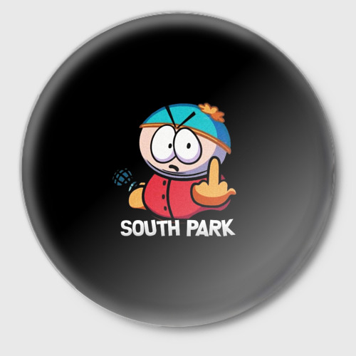 Значок Южный Парк Эрик South Park, цвет белый