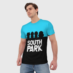 Мужская футболка 3D Южный Парк персонажи South Park - фото 2