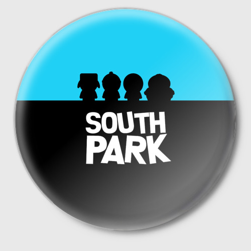 Значок Южный Парк персонажи South Park, цвет белый