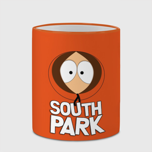 Кружка с полной запечаткой Южный Парк Кенни South Park, цвет Кант оранжевый - фото 4