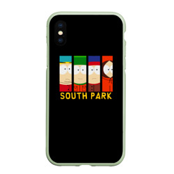 Чехол для iPhone XS Max матовый South Park - Южный Парк главные Герои