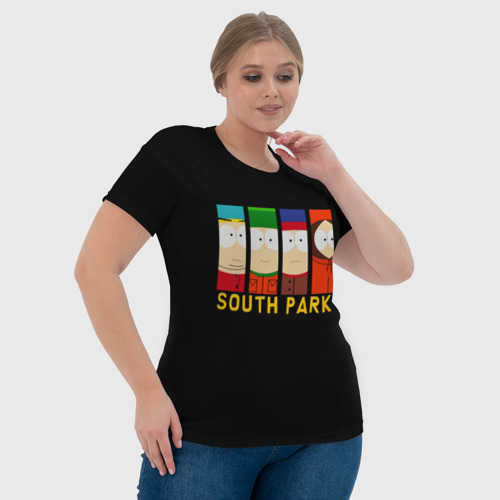 Женская футболка 3D South Park - Южный Парк главные Герои, цвет 3D печать - фото 6