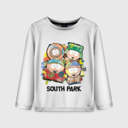 Детский лонгслив 3D South Park - Южный Парк краски