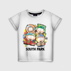 Детская футболка 3D South Park - Южный Парк краски