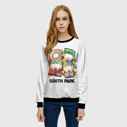 Женский свитшот 3D South Park - Южный Парк краски - фото 2