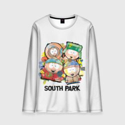 Мужской лонгслив 3D South Park - Южный Парк краски